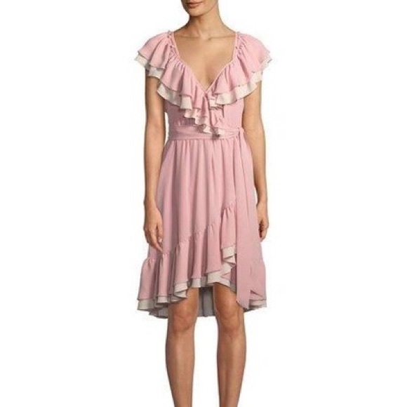 Rebecca Minkoff pink wrap dress - Picture 1 of 6
